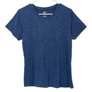 Merinnovation Merino Wool T-Shirt Short Sleeve Blue Large